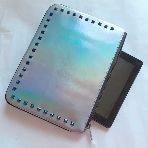 Holographic Tablet Case by Mohzy, Brand new, zippered, fully lined with pockets - Picture 14 of 14